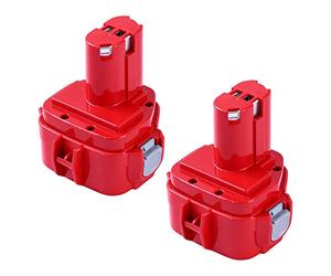 Goodexo 2 Piezas de Repuesto para Makita Batería 12V 3.6Ah NI-MH Repuesto para Makita PA12 1220 1222 1233 1234 1235 1235F Batería de Herramientas