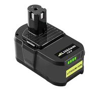 Goodexo P108 Repuesto para Ryobi batería 18V 5.5Ah RB18L50 RB18L40 RB18L25 P108 P104 P107 P105 P103 P107 para Ryobi 18V batería Herramientas sin Cable(Negro)