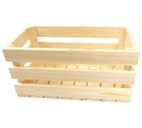 GoodFreshDecor Caja De Madera De Pino Para Frutas Y Verduras Al Vino De Almacenamiento Natural Para Decorar Multiusos 40 x 20 x 20 cm