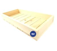 GoodFreshDecor Caja De Madera De Pino Para Frutas Y Verduras Al Vino De Almacenamiento Natural Para Decorar Multiusos 40 x 20 x 6 cm