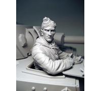 GoodFYouth 1/16 Kit de Modelo de Resina de Soldado de Tanque alemán de la Segunda Guerra Mundial sin Pintar y sin ensamblar (sin Tanque) //6A3J16y