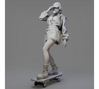 GoodFYouth 1/22 Kit de Modelo de Resina de Soldado Femenino de Ciencia ficción sin Pintar y sin Montar Kit de Modelo de Resina de soldado//6J5L25z