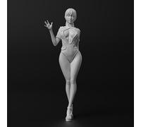 GoodFYouth 1/24 Kit de Modelo de Resina de Soldado Femenino de Ciencia ficción sin Pintar y sin Montar Kit de Modelo de Resina de soldado//6J4L27z