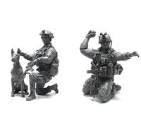 GoodFYouth 1/35 Kit de Modelo de Resina de Soldado Comando Estadounidense sin Pintar y sin ensamblar (2 Figuras) //K1z6f9