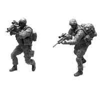 GoodFYouth 1/35 Kit de Modelo de Resina de Soldado Comando Estadounidense sin Pintar y sin ensamblar (2 Figuras) //K1z6f10