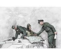 GoodFYouth 1/35 Kit de Modelo de Resina de Soldado de Tanque alemán de la Segunda Guerra Mundial sin Pintar ni ensamblar (3 Personas, sin Tanque) //o4A9Lj38