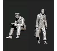 GoodFYouth 1/35 Kit de Modelo de Resina de Soldado de Tanque alemán de la Segunda Guerra Mundial sin Pintar ni ensamblar (2 Personas, sin Tanque) //F9s6lj25