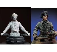 GoodFYouth 1/35 Kit de Modelo de Resina de Soldado de Tanque alemán de la Segunda Guerra Mundial sin Pintar ni ensamblar (2 Personas, sin Tanque) //F9s6lj99