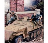 GoodFYouth 1/35 Kit de Modelo de Resina de Soldado de Tanque alemán de la Segunda Guerra Mundial sin Pintar ni ensamblar (2 Personas, sin Tanque) //F9s6lj78