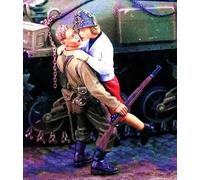 GoodFYouth 1/35 Kit de Modelo de Resina de Soldado de Tanque Estadounidense de la Segunda Guerra Mundial sin Pintar ni ensamblar (2 Soldados, sin Tanque) //5T4kj5w