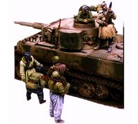 GoodFYouth 1/35 Kit de Modelo de Resina de Soldado de Tanque soviético de la Segunda Guerra Mundial sin Pintar ni ensamblar (7 Personas, sin Tanque) //o6A4Lj3