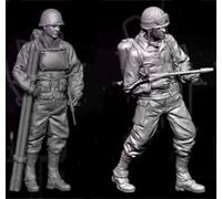GoodFYouth 1/35 Kit de Modelo de Resina de Soldado Estadounidense de la Segunda Guerra Mundial sin Pintar ni ensamblar (2 Figuras) //8T9kj7w
