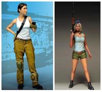 GoodFYouth 1/35 Kit de Modelo de Resina de Soldado Femenino de Ciencia ficción sin Pintar ni ensamblar (2 Personas) //F9s7lj27