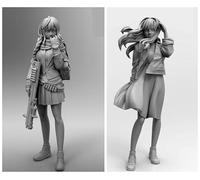 GoodFYouth 1/35 Kit de Modelo de Resina de Soldado Femenino de Ciencia ficción sin Pintar ni ensamblar (2 Personas) //F9s7lj19
