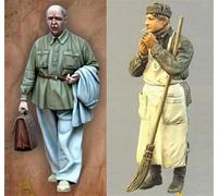 GoodFYouth 1/35 Kit de Modelo de Resina de Soldado soviético de la Segunda Guerra Mundial sin Pintar ni ensamblar (2 Figuras) //L9s6Lj39