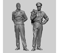 GoodFYouth 1/35 Maqueta de Resina de Soldado alemán de la Segunda Guerra Mundial sin Pintar y sin ensamblar (2 Personas) //B6Z5j2