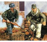 GoodFYouth 1/35 Maqueta de Resina de Soldado alemán de la Segunda Guerra Mundial sin Pintar y sin ensamblar (para 2 Personas) //g806s4