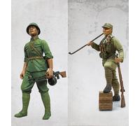 GoodFYouth 1/35 Maqueta de Resina de Soldado Chino de la Segunda Guerra Mundial sin Pintar y sin ensamblar (para 2 Personas) //g807s63