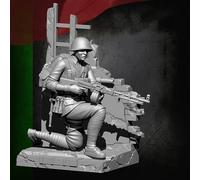 GoodFYouth 1/35 Maqueta de Resina de Soldado Chino de la Segunda Guerra Mundial sin Pintar y sin ensamblar (con Base) //g804s4