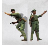GoodFYouth 1/35 Maqueta de Resina de Soldado Chino de la Segunda Guerra Mundial sin Pintar y sin ensamblar (para 2 Personas) //g807s77