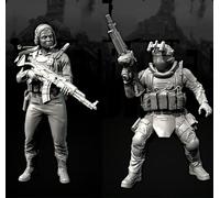 GoodFYouth 1/35 Maqueta de Resina de Soldado Comando Europeo sin Pintar y sin ensamblar (para 2 Personas) //l9z0f18