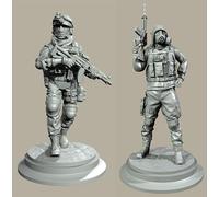 GoodFYouth 1/35 Maqueta de Resina de Soldado Comando Europeo sin Pintar y sin ensamblar (para 2 Personas) //l9z0f157