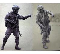 GoodFYouth 1/35 Maqueta de Resina de Soldado Comando Europeo sin Pintar y sin ensamblar (para 2 Personas) //l9z0f96