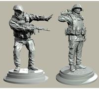 GoodFYouth 1/35 Maqueta de Resina de Soldado Comando Europeo sin Pintar y sin ensamblar (para 2 Personas) //l9z0f60