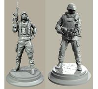 GoodFYouth 1/35 Maqueta de Resina de Soldado Comando Europeo sin Pintar y sin ensamblar (para 2 Personas) //l9z0f158