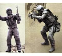 GoodFYouth 1/35 Maqueta de Resina de Soldado Comando Europeo sin Pintar y sin ensamblar (para 2 Personas) //l9z0f99