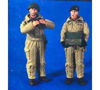 GoodFYouth 1/35 Soldado británico Segunda Guerra Mundial Kit de Modelo en Resina sin Pintar sin Montar (2 Personas) // g604s2