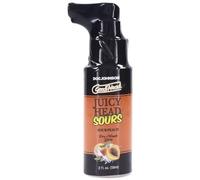 GoodHead Juicy Head Spray de boca seca, melocotón agrio, 59.1 ml, sin azúcar, vegano, sin parabenos, hidratante oral para aliento fresco y diversión sensual mejorada solo para adultos