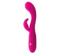 GOODIES Cakey Vibrador Punto G y Conejito USB Silicona Fuchsia 200 g