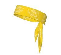 Goodlooking - Bandanas deportivas con estampado Hello Sunshine, cómodas bandas deportivas para correr, yoga, ciclismo y más