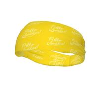 Goodlooking Hello Sunshine - Banda deportiva elástica antideslizante para el cabello, a la moda, suave, deportiva, yoga, maquillaje