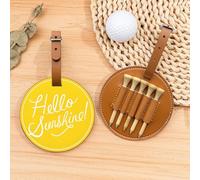 Goodlooking Hello Sunshine - Bolsa organizadora de camisetas de golf, bolsa deportiva portátil marrón con clip para cinturón, fácil de transportar