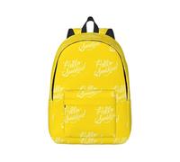 Goodlooking Hello Sunshine - Mochila de lona para laptop, correas ajustables, vintage, casual, escuela, viajes, trabajo al aire libre, camping, Black, M