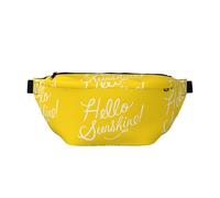 Goodlooking Hello Sunshine - Riñonera ajustable para hombres y mujeres, correr, senderismo, escalada, gimnasio, bicicleta estática, etc., Black, Talla única