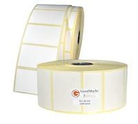 GoodMarkt Etiquetas térmicas directas autoadhesivas | 40x30 mm 1 rollo, blanco, 1000 etiquetas | Compatible con hermano, cebra, Phomemo | Etiquetas caseras, etiquetas de códigos de barras, etiquetas