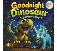 Goodnight Dinosaur Bedtime Story: A Heartwarming Bedtime Dinosaur Story About Friendship, Kindness, Courage, Big Dreams, and Self-Belief - Includes Educational Questions for Kids Ages 3-8