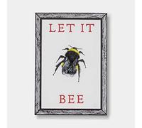 GOODNIGHT LIGHT Póster Let it Bee Abeja A3 21x29 - Impreso en Papel 250gr - Póster Pared - Lámina enmarcada - Cuadros Decoración Salón - Pósters Decorativos