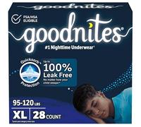 Goodnites Nighttime Bedwetting Underwear Boys' XL (95-140 lb.), 28 ct