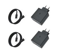 Goodovo 45W 2 Unidades USB-C Cargador rápido Compatible con Samsung Galaxy S25 Ultra/S25+/S25/S24 Ultra/S24+/S24/S23 Ultra/S22/S21/A16/A15/A25/A06/Z Fold 6/Flip 6, con Cable Tipo C de 1,8 m