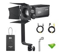 Goodox S60 Bi 77W Focusing Led De Video Led con Puerta De Granero, Cct 2800-6500K CRI ≥96 Tlci ≥97, 8 Fx Efectos De Luz, App/2.4G Control Inalámbrico/DMX para Entrevista, Retrato, Fotografía Aún Vida