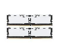 Goodram IRDM X DDR4 RAM - 2x8 GB, 3200 MHz CL16, DIMM - Dual/Single Rank - Disipador térmico de bajo Perfil - Disipadores térmicos mejorados para una Mejor refrigeración - Blanco