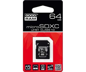 Goodram Micro SD C10 - Tarjeta de Memoria Micro SDHC de 64 GB