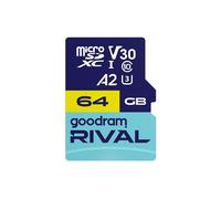 GOODRAM microSDXC 64 Go V30 A2 UHS-I U3 RIVAL ada