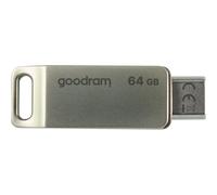 Goodram ODA3 64GB USB 3.2 Gen 1 Type-A/Type-C, 60MB/s, Plata, Metal, Swivel