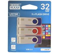 Goodram Pack De 3 Clés USB 32 GB 2.0 Bleu Rouge Violeta