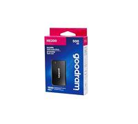 goodram - SSD Externo - HX200 - USB Tipo C + A - Interfaz USB 3.2 Gen. 2 de Alta Velocidad - para PC, Portátiles, Smartphones - 500 GB - Negro